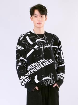 長袖圓領(lǐng)毛衣