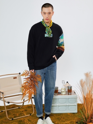 長袖圓領(lǐng)衛(wèi)衣