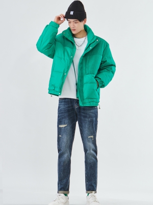 短款立領(lǐng)羽絨