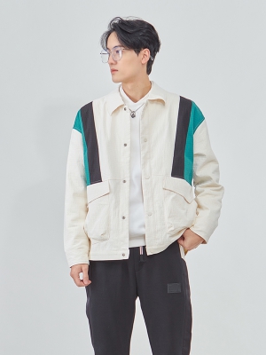 短款翻領(lǐng)夾克