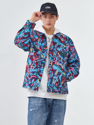 短款翻領(lǐng)夾克