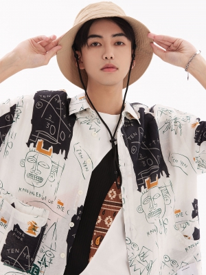 短袖翻領(lǐng)襯衣