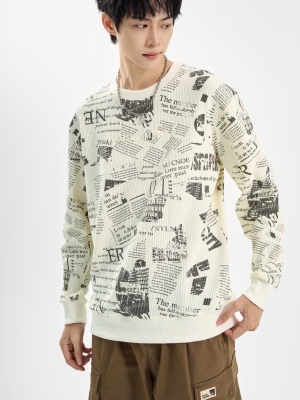 長袖圓領(lǐng)衛(wèi)衣